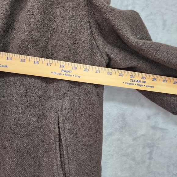 Vtg Stevens Forstmann Coat LARGE Leakas Furriers Dayton OH Dark Brown Tan Fur - Picture 8 of 16